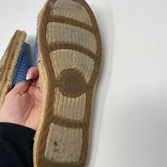 UGG  Women's Cherry Exotic Espadrilles Slides Sandals Blue Sz 8 - Picture 5 of 5
